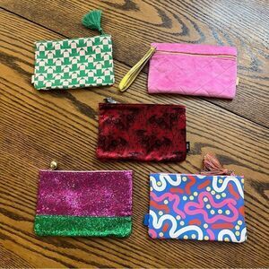 Bundle of 5 Ipsy Make Up Bags